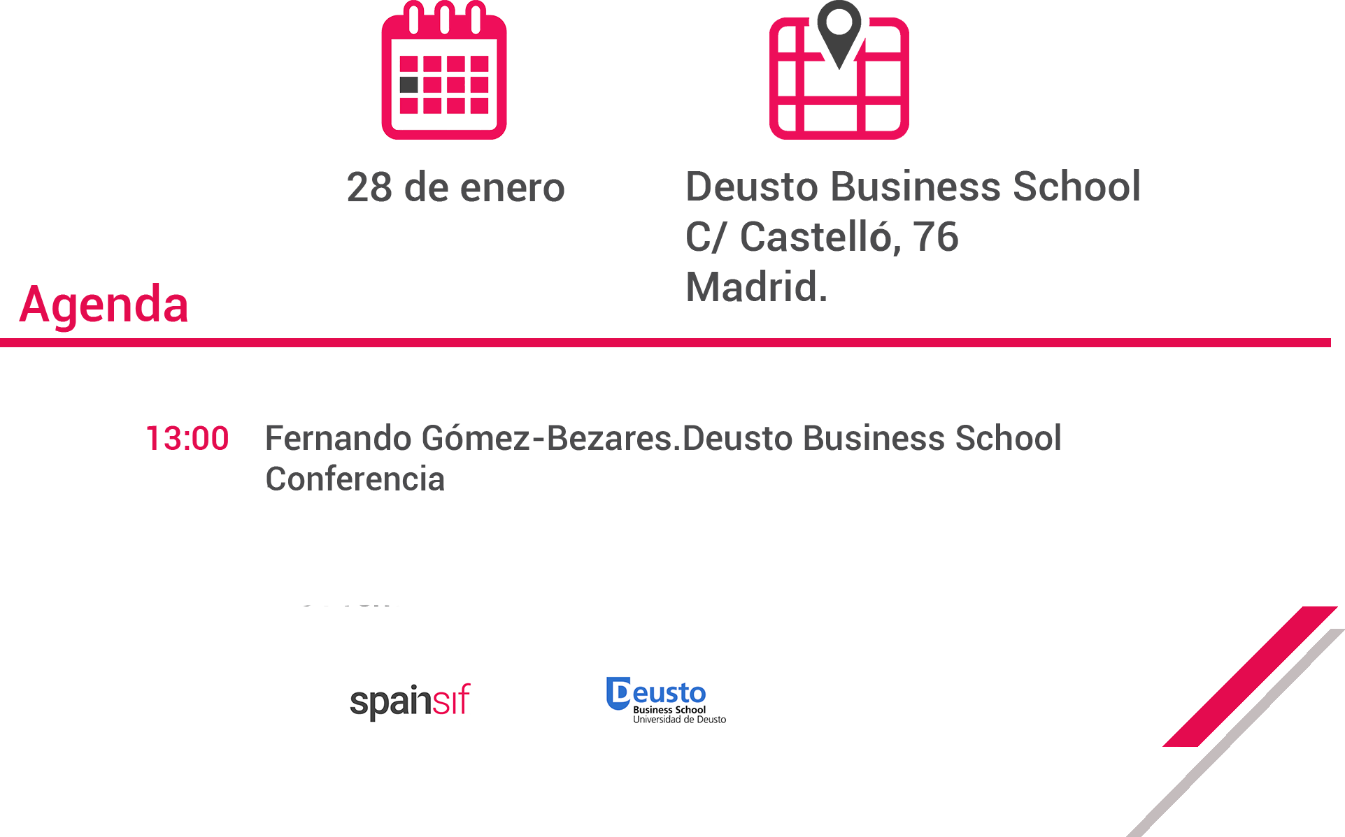 encuentro spainsif Deusto Business School enero 2019