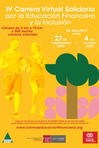 Couple jogging and running outdoors in nature
