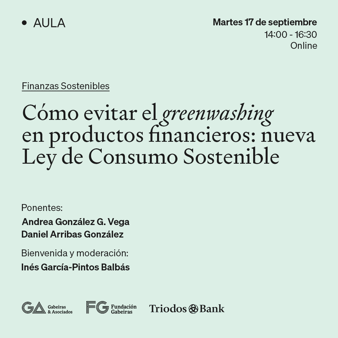 Cómo evitar el greenwashing en productos financieros: nueva Ley de Consumo Sostenible