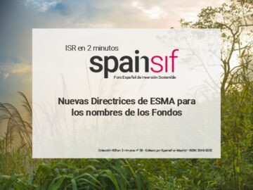 ISR en dos minutos: Nuevas Directrices de ESMA para los nombres de los Fondos