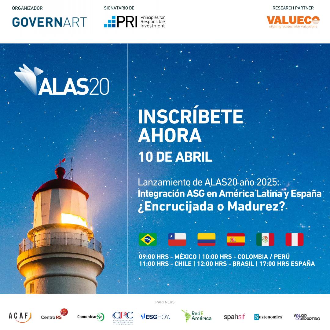 ALAS20: integración ASG en América Latina y España, ¿Encrucijada o Madurez?
